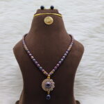 Black Pearl Necklace set - Image 2