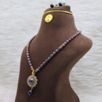 Black Pearl Necklace set - Image 3
