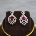 Royal and Ruby CZ Pendant Pearl Necklace - Image 5