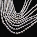 Oval Loose Pearls Gray Colour - Image 2