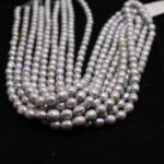 Oval Loose Pearls Gray Colour - Image 3