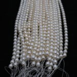 White Colour Oval Shape Lose Pearls - Image 3