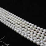 White Colour Oval Shape Lose Pearls - Image 2