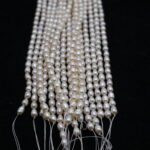 Cream Colour Oval Shape Lose pearls - Image 2
