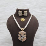 Divine Ganesh Pearl Necklace Set - Image 2