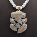 Divine Ganesh Pearl Necklace Set - Image 3