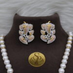 Divine Ganesh Pearl Necklace Set - Image 4