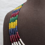 Five-Strand Multi Gemstone Pearl Necklace - Image 4