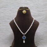 CZ Freshwater Pearl Necklace - Image 2