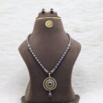 Single Strand Dark Pearl Necklace - Image 2