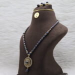 Single Strand Dark Pearl Necklace - Image 3