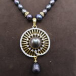Single Strand Dark Pearl Necklace - Image 5