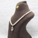 Purple Stone Pearl Necklace - Image 3