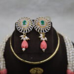 Pink Coral Pearl Necklace - Image 4