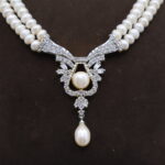 CZ Maharani Pearl Drop Necklace - Image 5