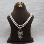 Dual-Strand Pearl Necklace Set - Image 4