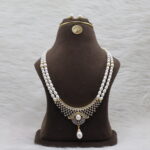 CZ Rajwada Pearls Necklace - Image 3