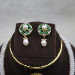 classic South Indian Pearls Necklace - Image 4