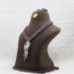 Diamond-Cut Drop Pearl Necklace - Image 3