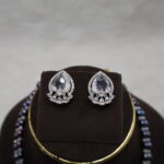Diamond-Cut Drop Pearl Necklace - Image 4