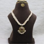 Saptagiri Pearl Cluster Necklace - Image 2