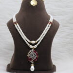 Double Strand Pearl Necklace - Image 2
