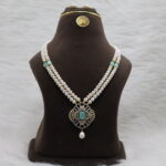 Soft Pastel Stone Peral Necklace - Image 3