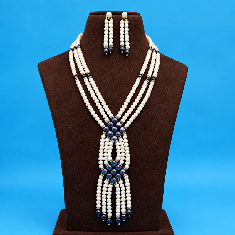Shop Three Layer Pearl Necklace Online Genuine Pearls