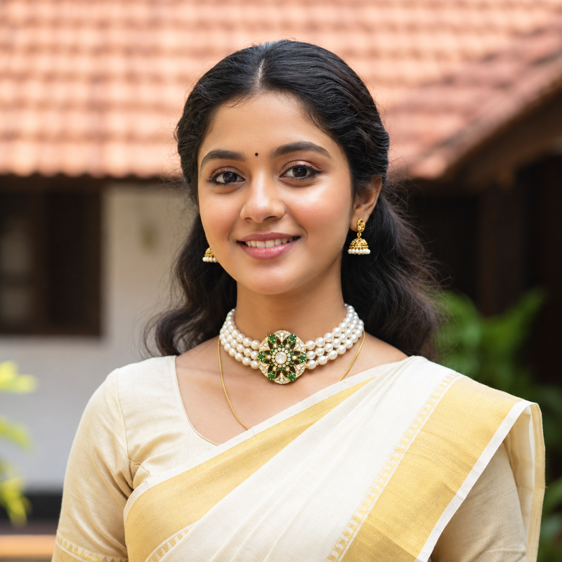 Buy Pearl Choker Set Online Elegant Pearl Jewellery Sets
